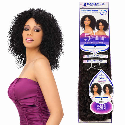 Harlem 125 Jerry Curl 5PCS color 2 package with model