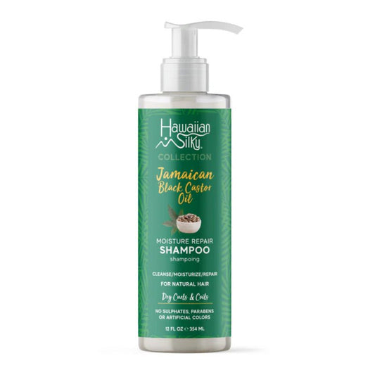 Hawaiian Silky Jamaican Black Castor Oil Moisture Repair Shampoo 12 oz pump bottle