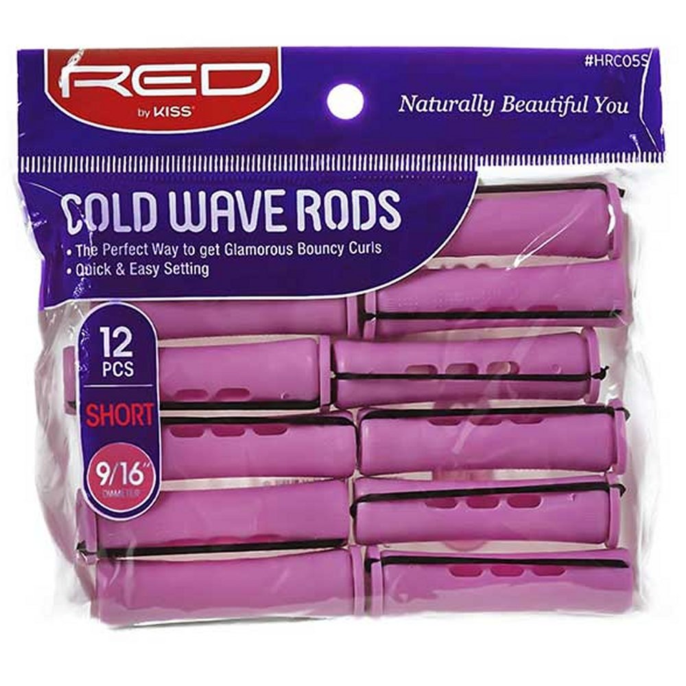 RED by KISS HRC05S Short Cold Wave Rods – Orchid, 12-Pack in retail packaging