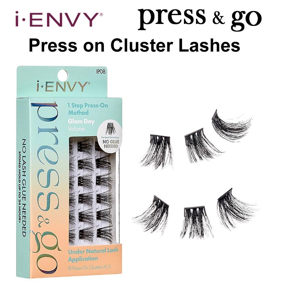 iEnvy Press & Go Press On Cluster Lashes Kiss