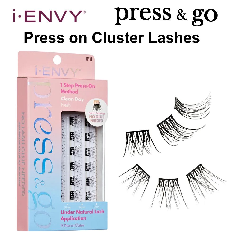 iEnvy Press & Go Press On Cluster Lashes Kiss