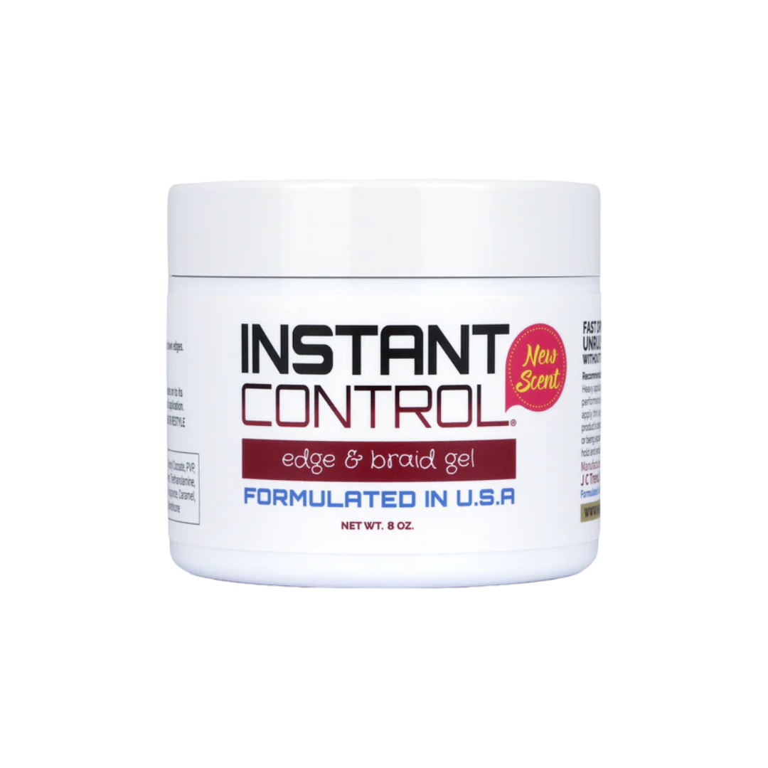 Instant Control Edge & Braid Gel | Maximum Hold Edge Tamer & Styling Gel 8 oz