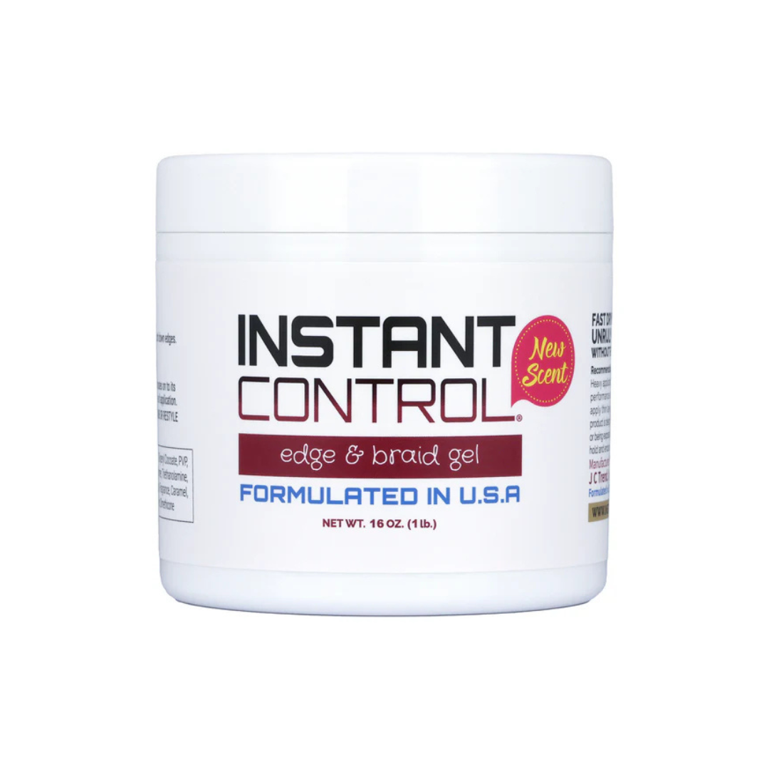Instant Control Edge & Braid Gel | Maximum Hold Edge Tamer & Styling Gel 8 oz
