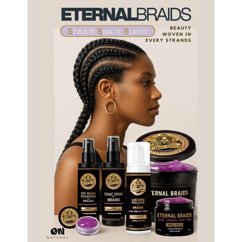 ON Natural Eternal Braids All-in-1 Braid Gel – Braided model and Eternal Braids collection