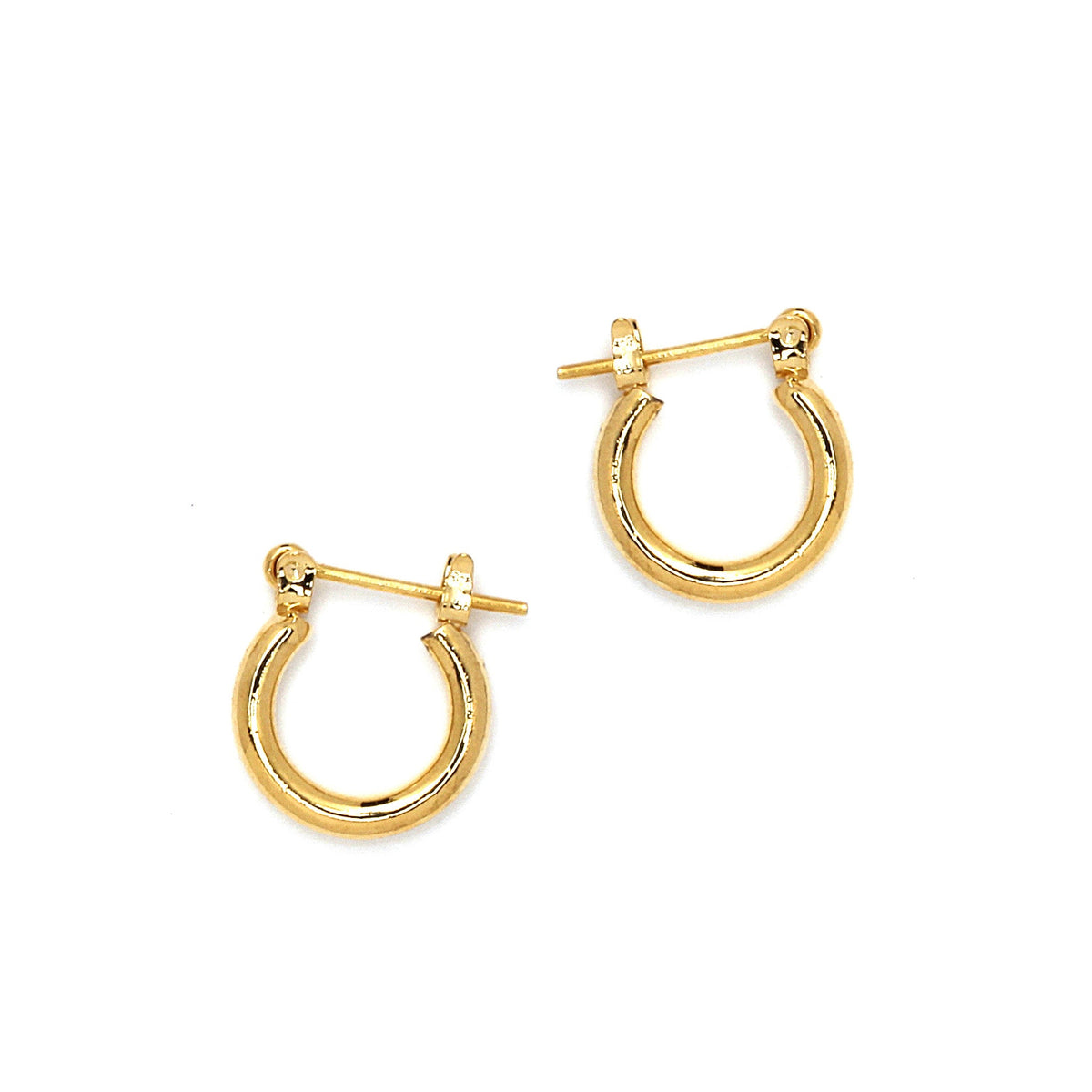 Joy Jewelry A1 gold-tone pin-catch hoop earrings