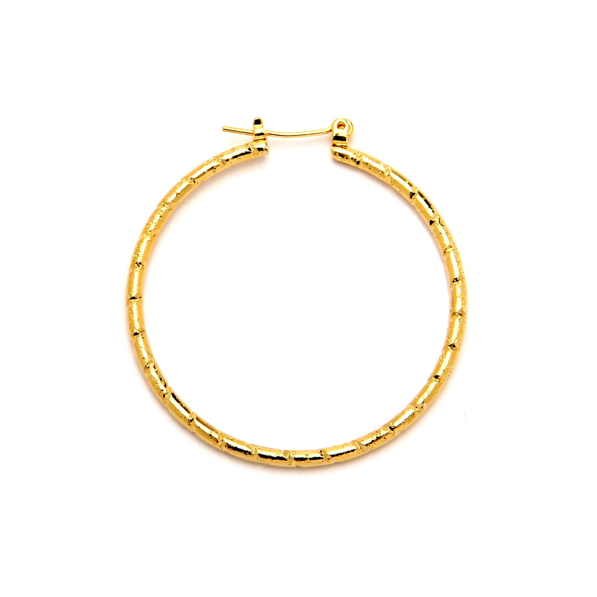 Joy Jewelry A16 gold-tone pin-catch hoop earrings
