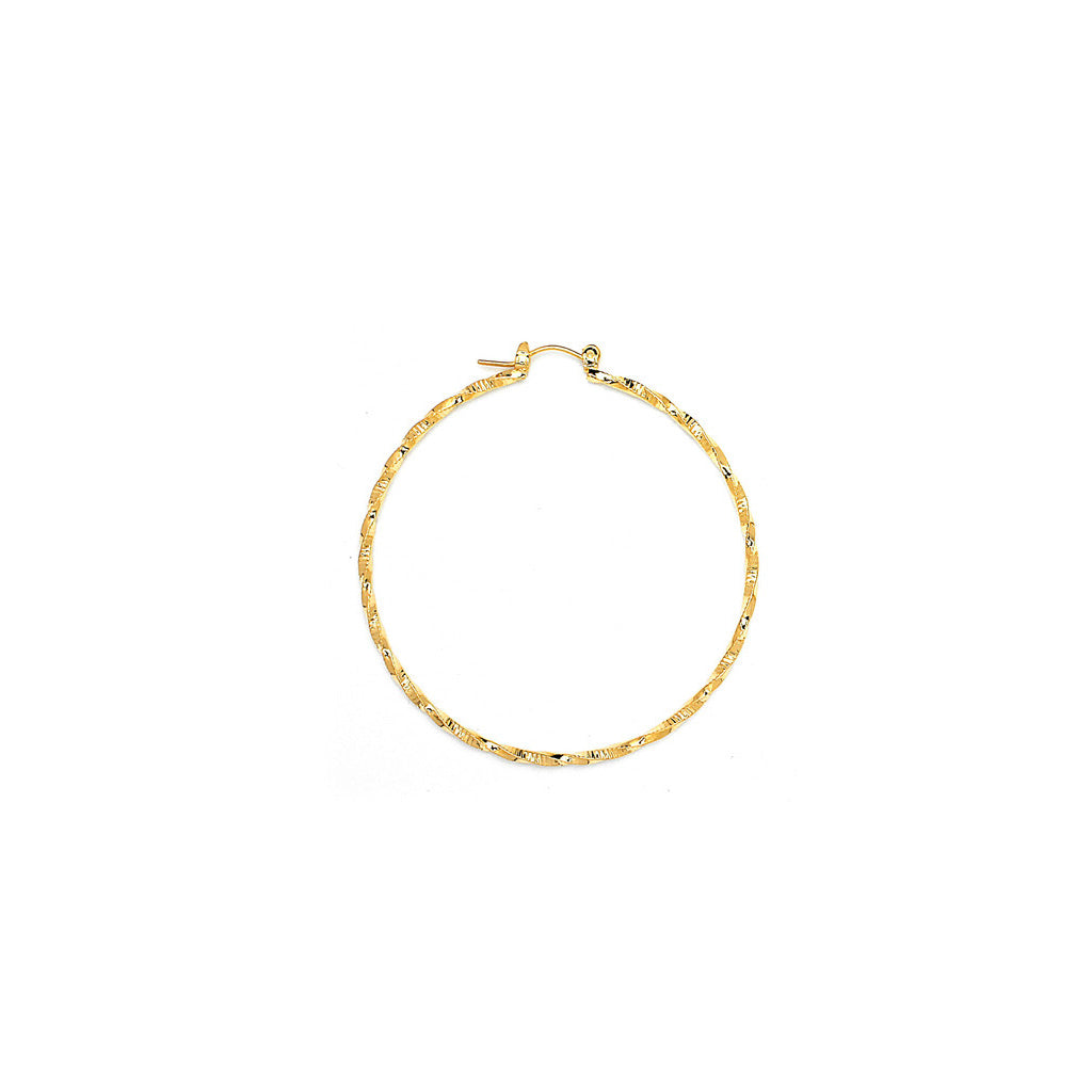 Joy Jewelry A20 gold-tone pin-catch hoop earrings