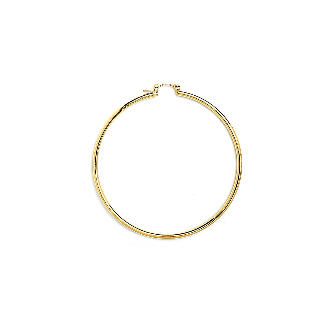 Joy Jewelry A24 gold-tone pin-catch hoop earrings