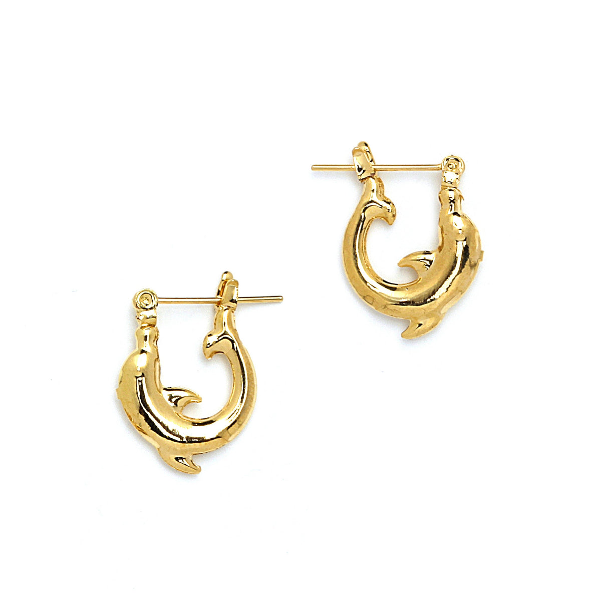Joy Jewelry A4 gold-tone pin-catch hoop earrings