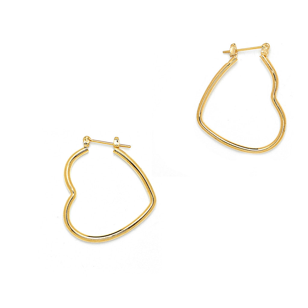 Joy Jewelry A9 gold-tone pin-catch hoop earrings