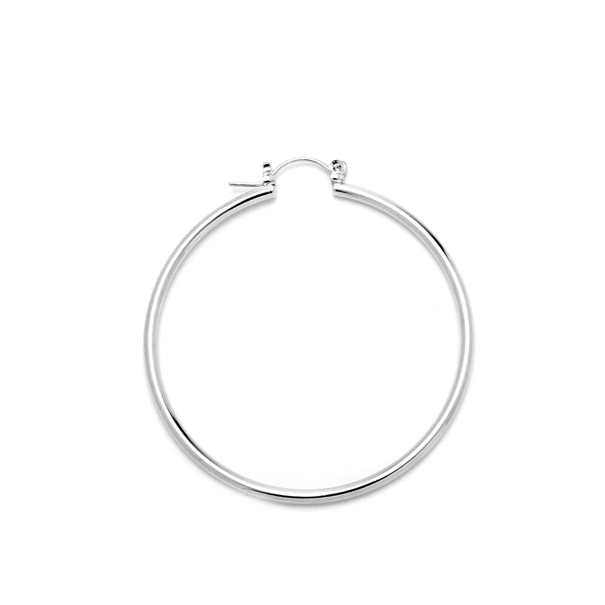 Joy Jewelry B18 silver-tone pin-catch hoop earrings