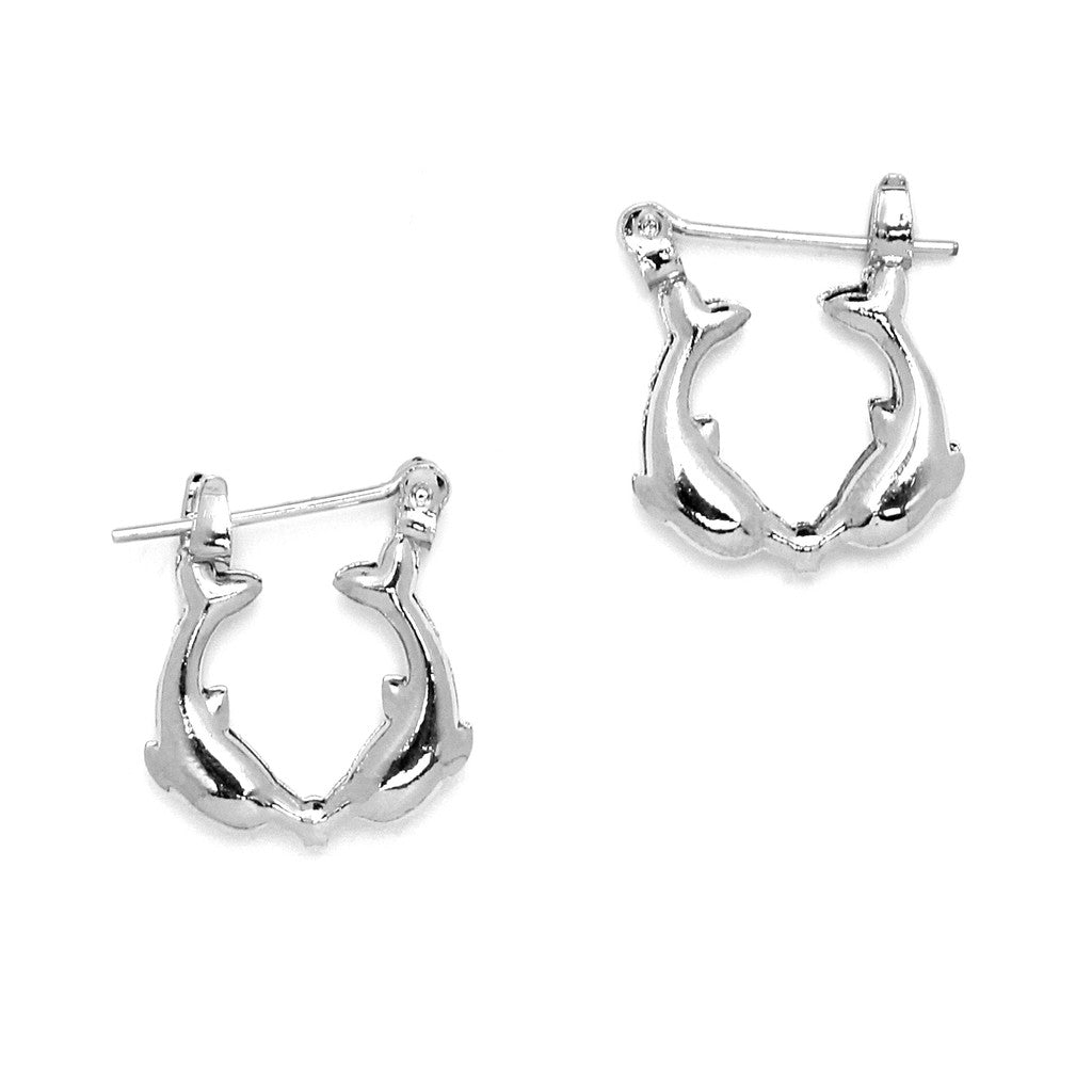 Joy Jewelry B2 silver-tone pin-catch hoop earrings