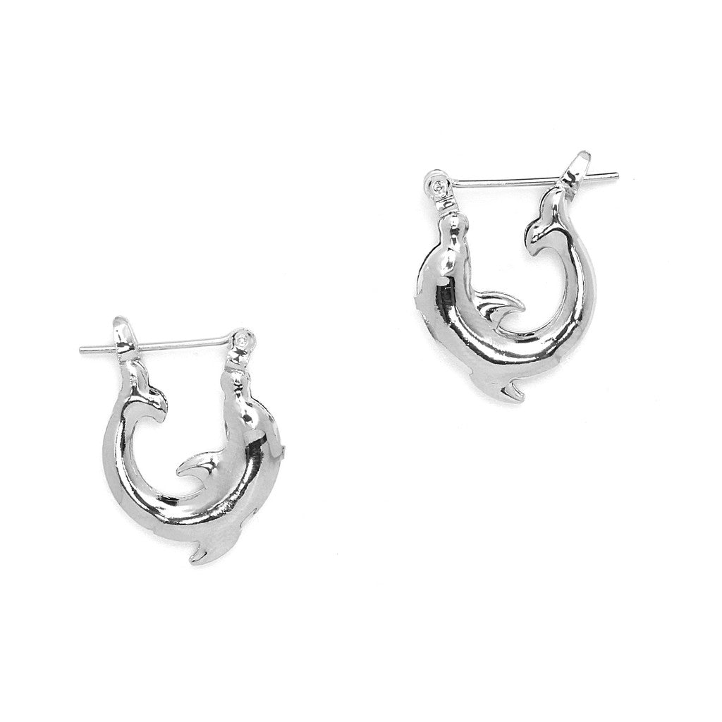 Joy Jewelry B3 silver-tone pin-catch hoop earrings