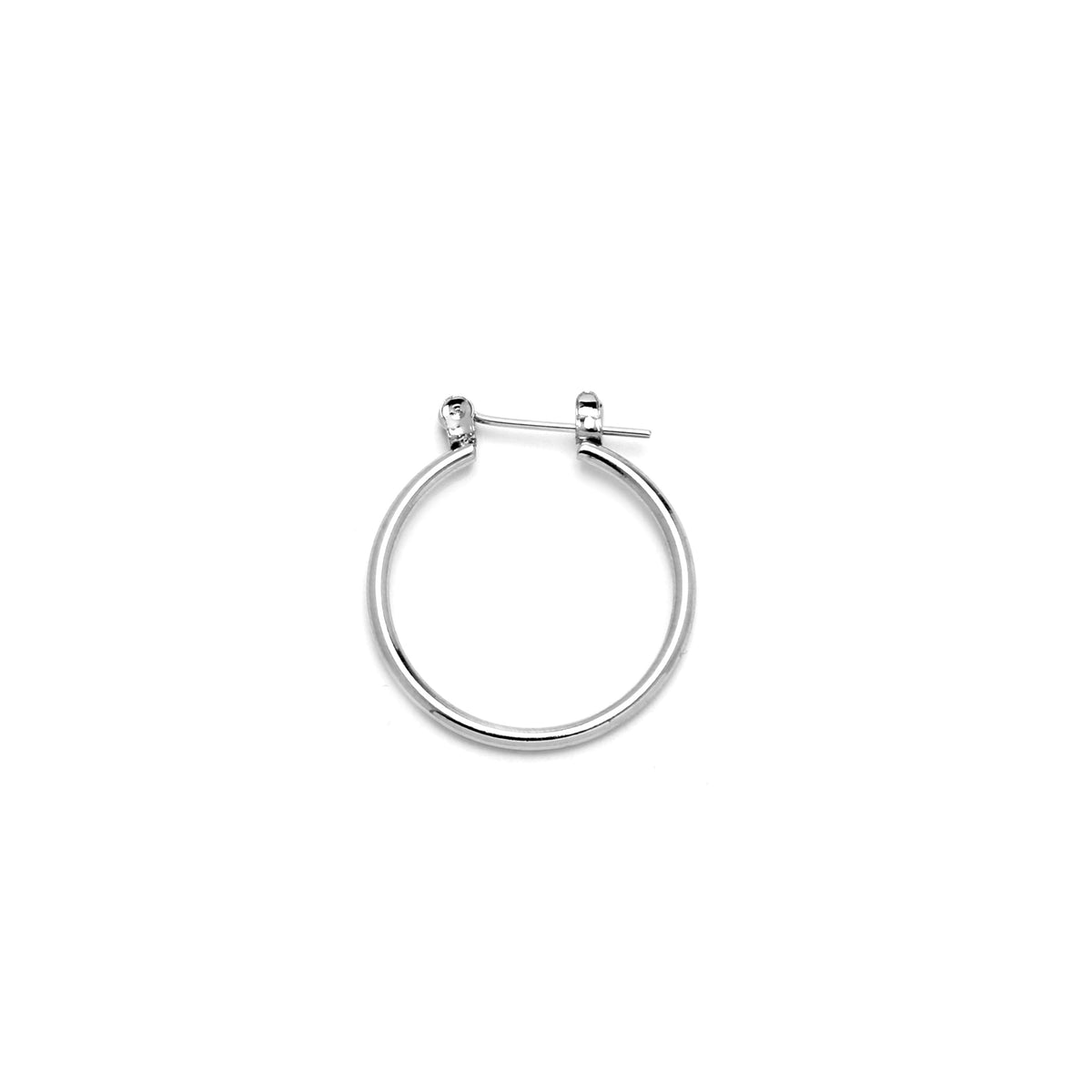 Joy Jewelry B8 silver-tone pin-catch hoop earrings
