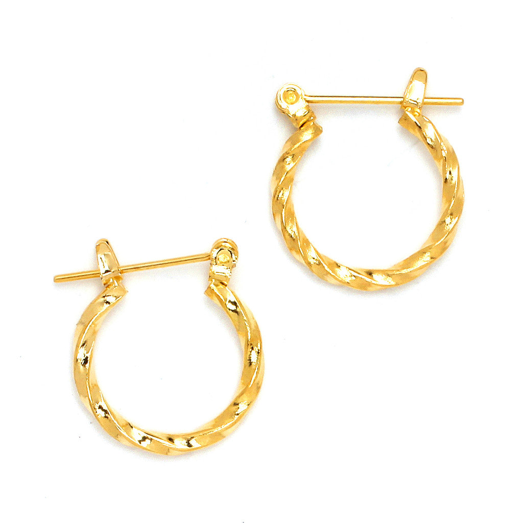 Joy Jewelry C3 gold-tone hoop earrings