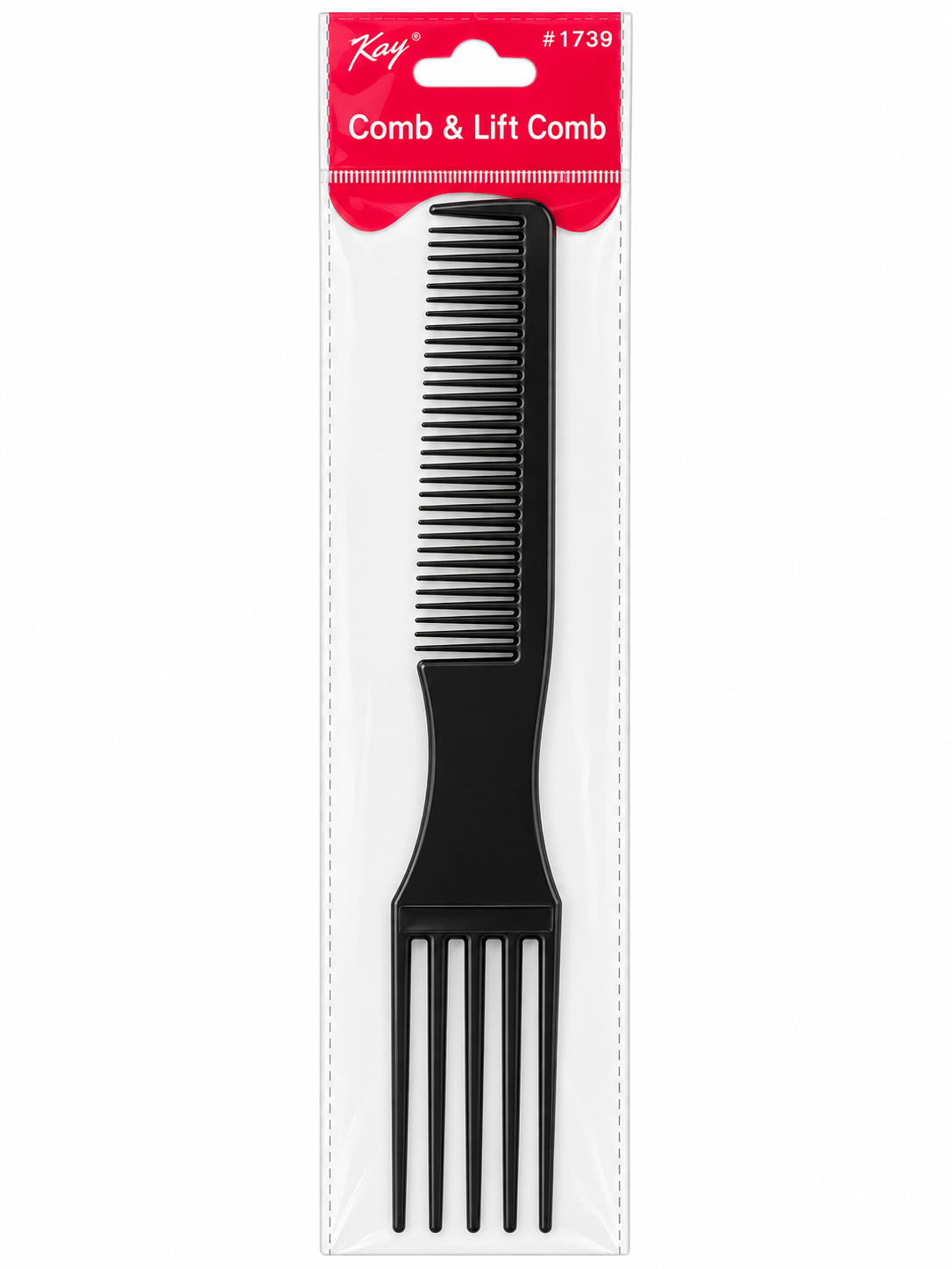 Kay #1739 Comb & Lift Comb in black