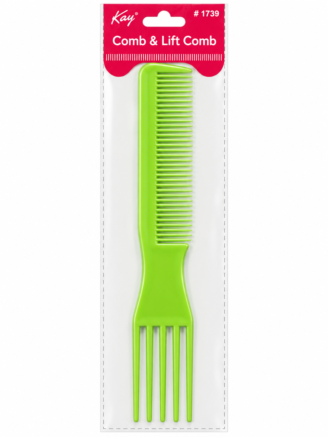 Kay #1739 Comb & Lift Comb in green