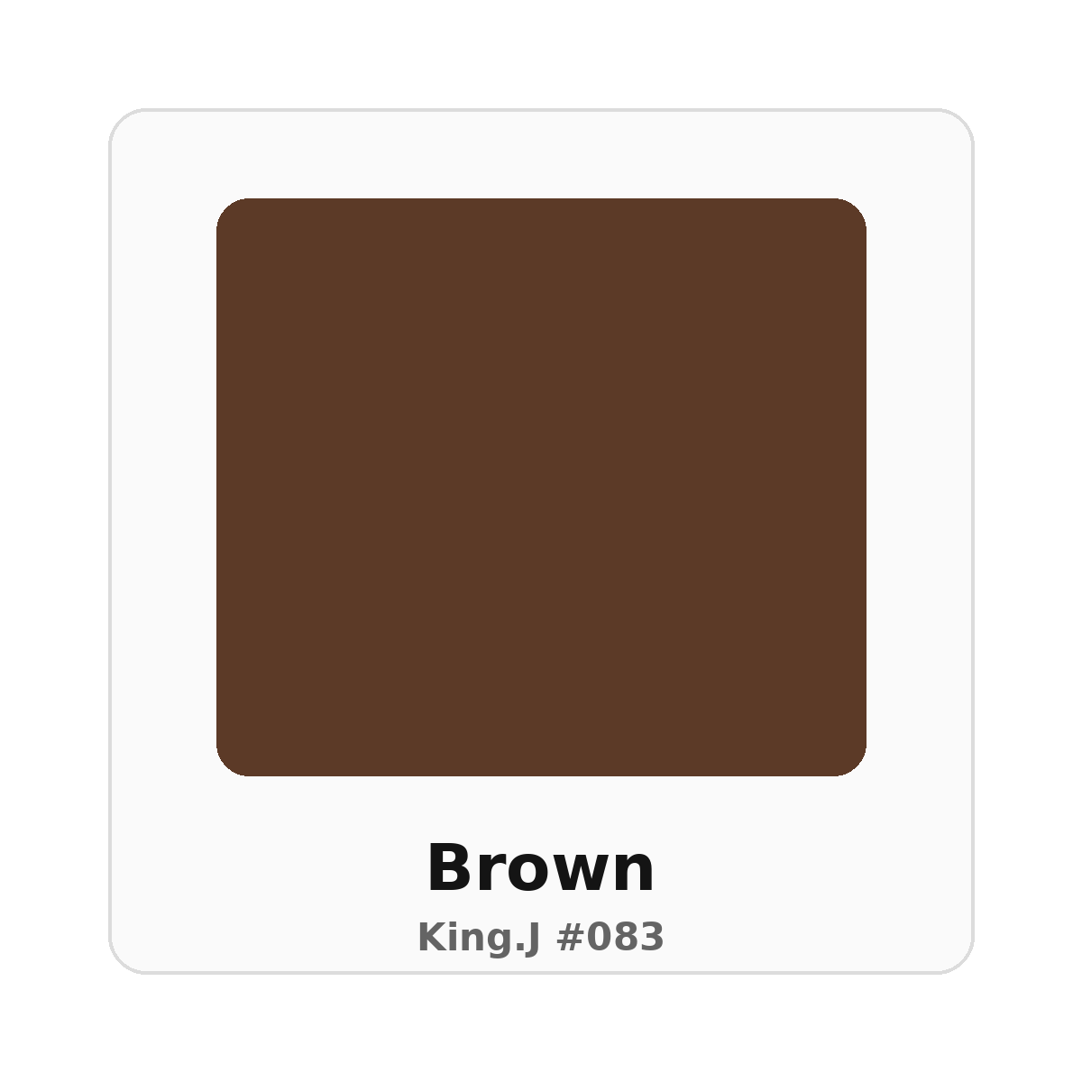 King.J #083 Brown color swatch
