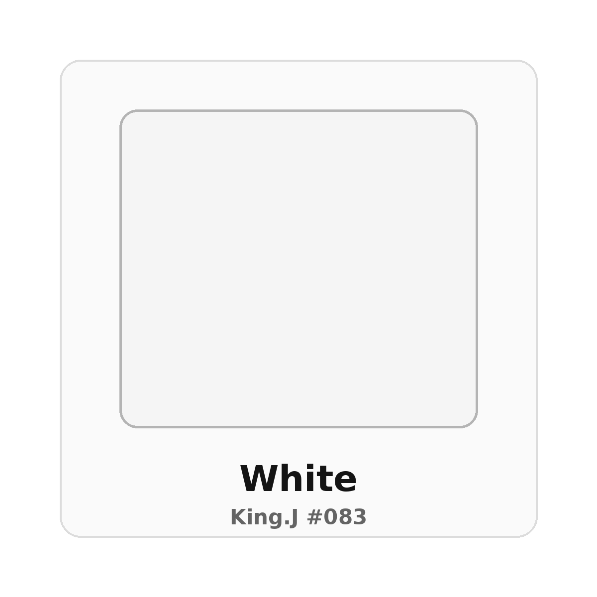 King.J #083 White color swatch