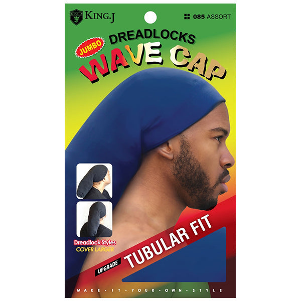 King.J Dreadlocks Jumbo Size Wave Cap #085 Assort