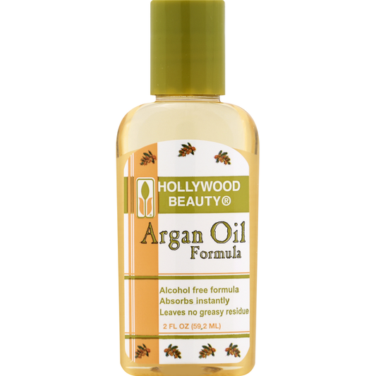 Hollywood Beauty Argan Oil Formula 2 fl oz bottle with green cap