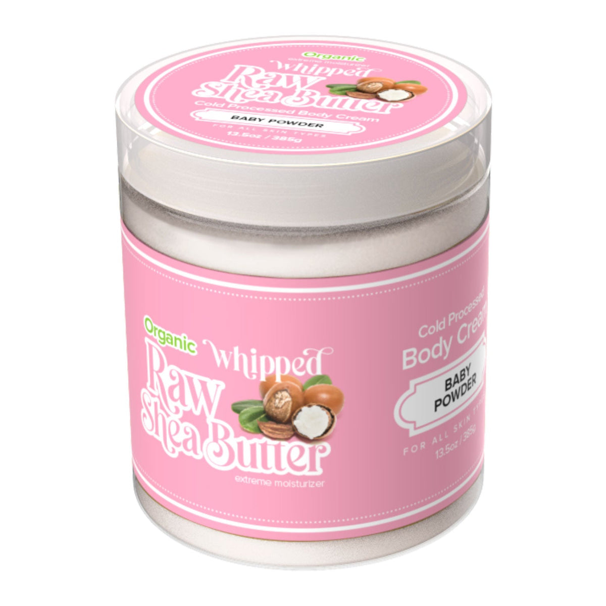 Lux Collection Organic Whipped Raw Shea Butter Baby Powder 385 g