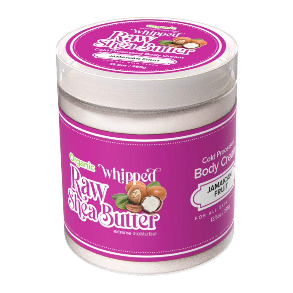 Lux Collection Organic Whipped Raw Shea Butter Jamaican Fruit 385 g