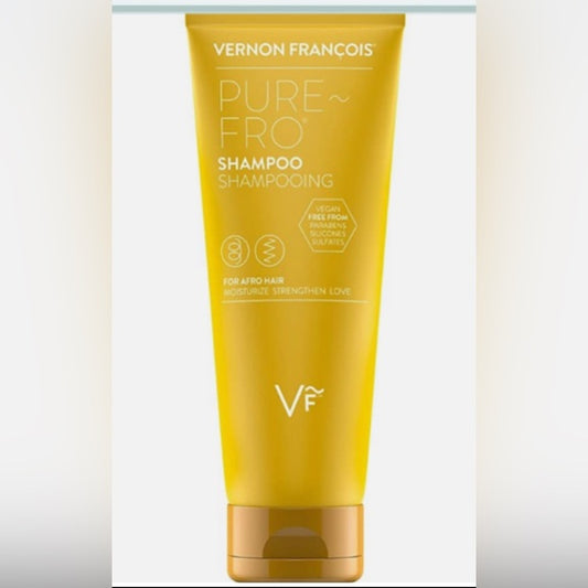 Vernon Francois Pure-Fro Shampoo yellow tube front