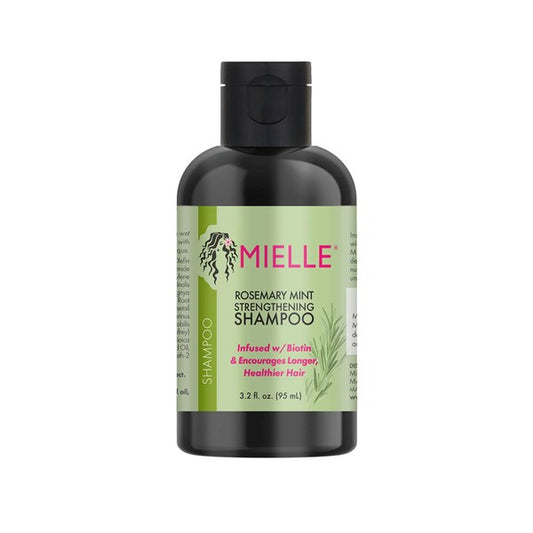 Mielle Rosemary Mint Strengthening Shampoo — 3.2 oz shampoo bottle, front view