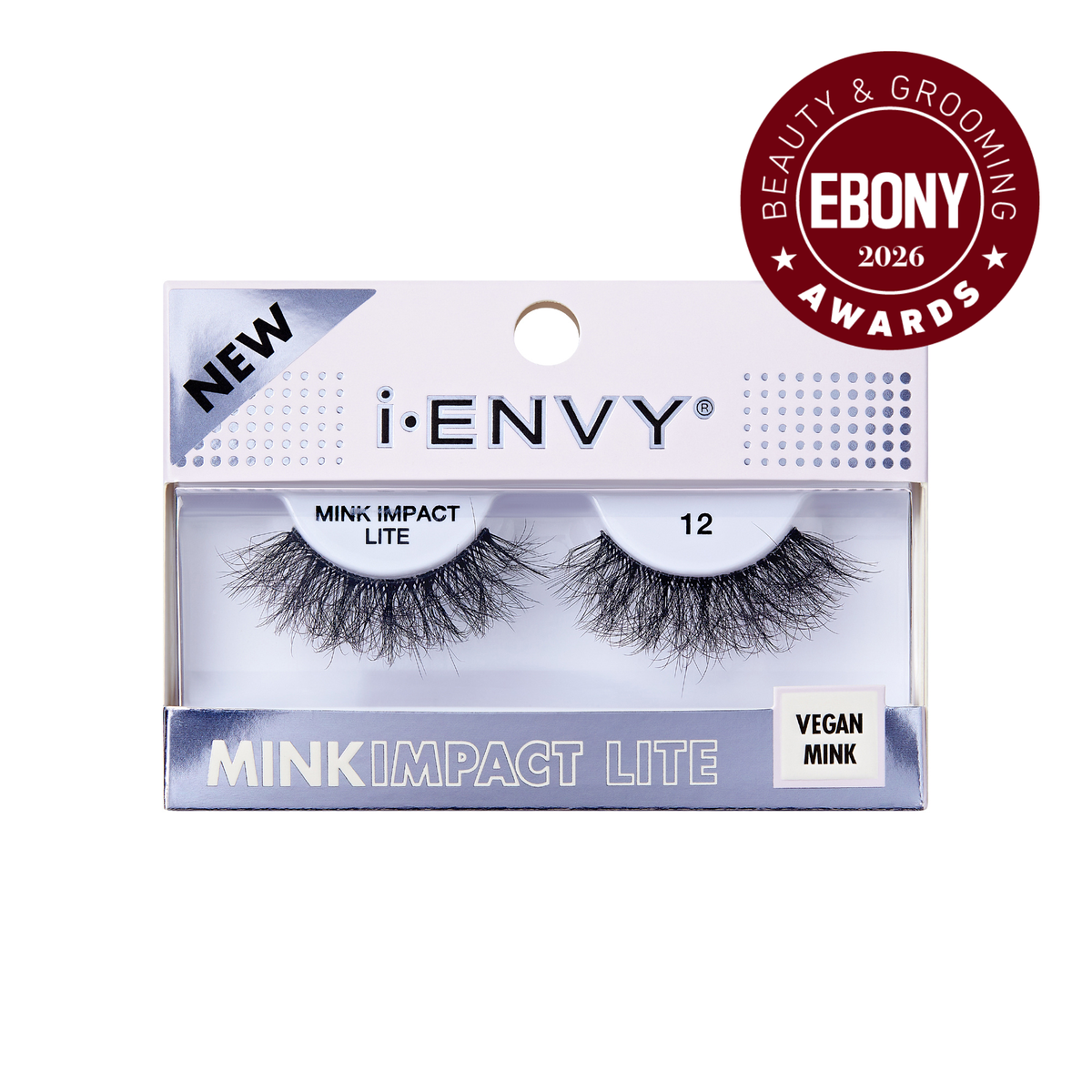 MIL12_main "A single false eyelash. The eyelash is curved and features multiple strands of synthetic or natural fibers designed to mimic the appearance of natural eyelashes. The strands are densely packed at the base and taper off towards the tips, creating a voluminous and fluttery effect. The base of the eyelash appears to be a thin, flexible band that can be adhered to the eyelid. The overall design suggests it is intended for cosmetic use to enhance the appearance of the eyes."