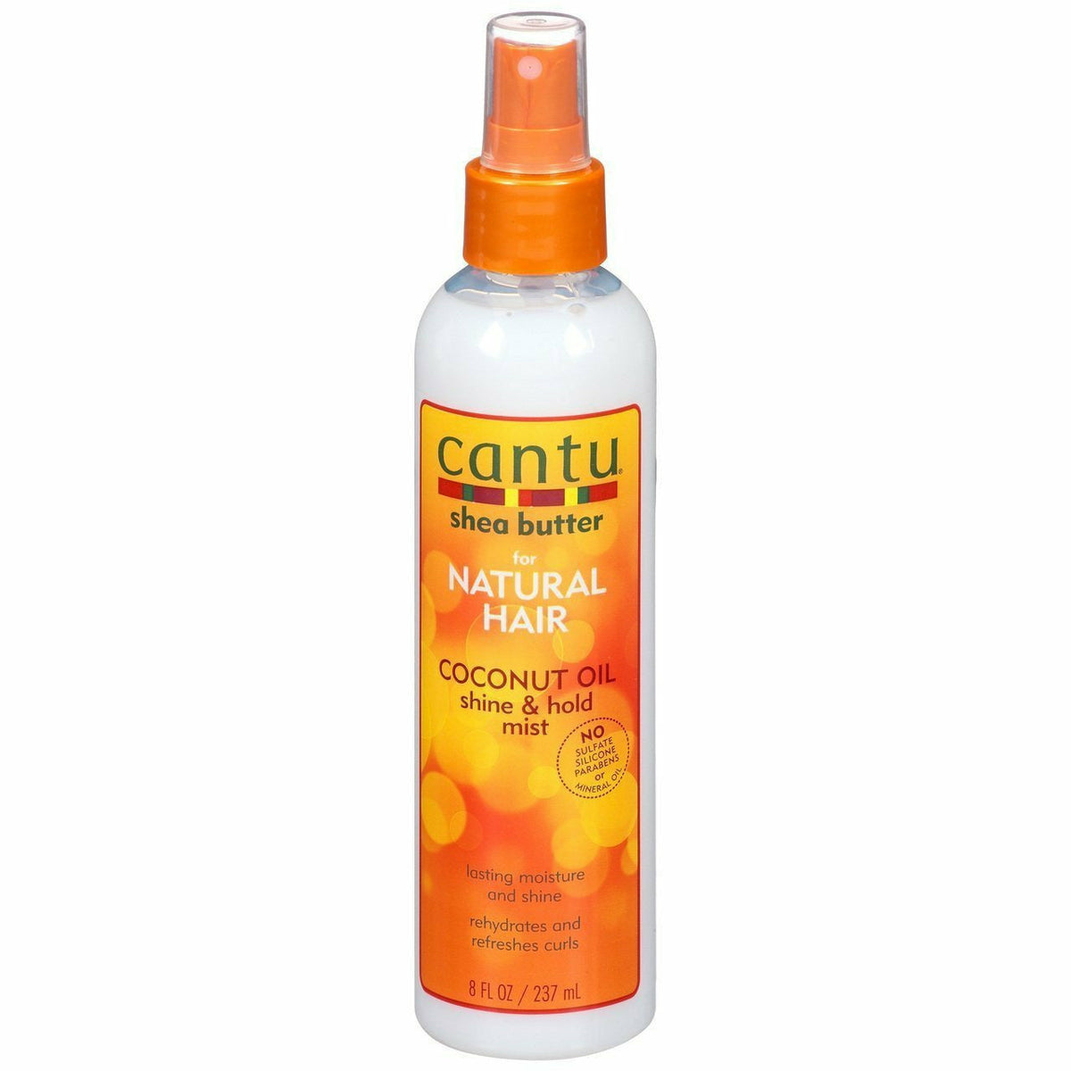Cantu Shea Butter Coconut Oil Shine & Hold Mist - 8 oz — front of product packaging