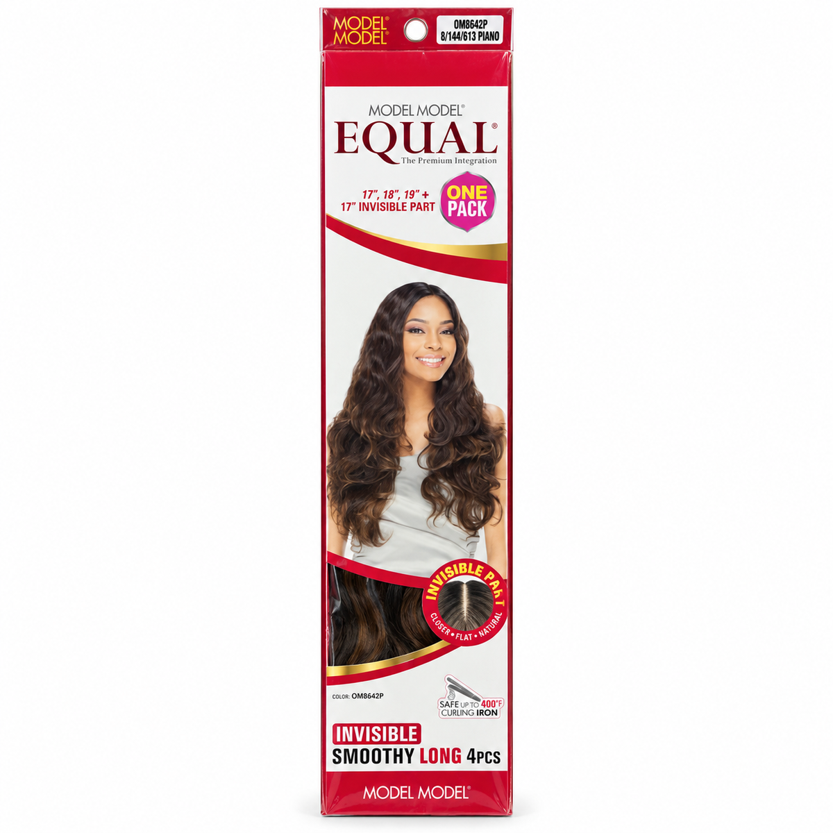 Model Model Equal Invisible Smoothy Long 4PCS OM8642P package - 17, 18 and 19 inches plus 17-inch invisible part