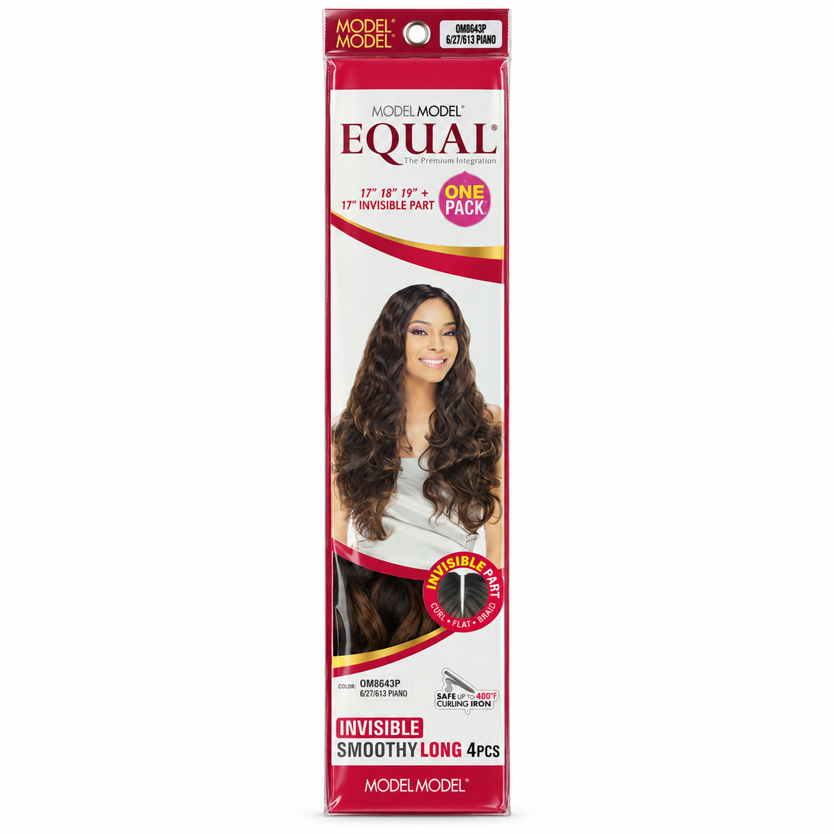 Model Model Equal Invisible Smoothy Long 4PCS OM8643P package - 17, 18 and 19 inches plus 17-inch invisible part