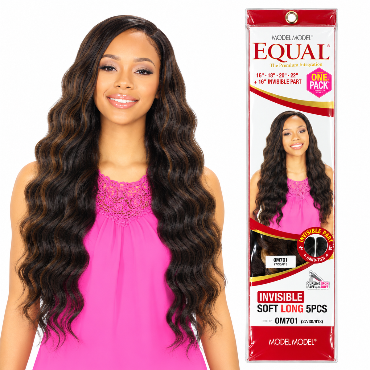 Model Model Equal Invisible Soft Long 5PCS model and package