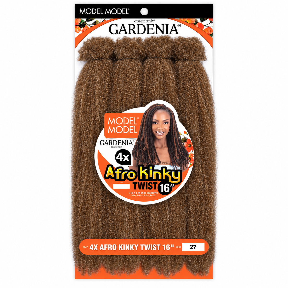 Model Model Gardenia 4X Afro Kinky Twist 16-inch - full four-bundle retail package 27