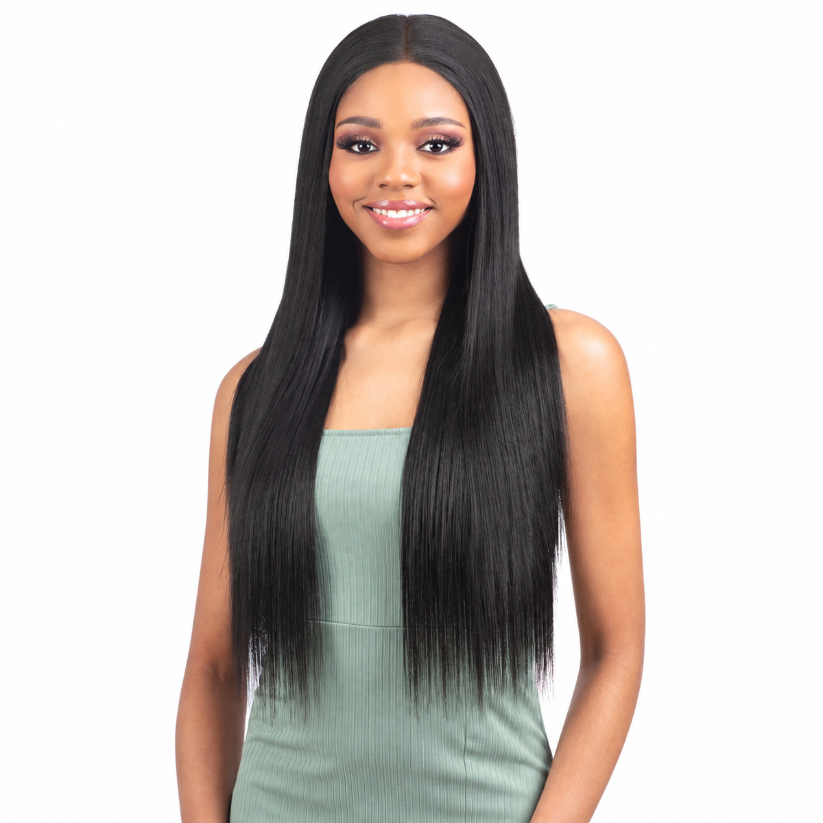 Model Model Gardenia Yaky Straight 4PCS 18/20/22 inches with 4x4 HD lace closure — manufacturer model in color 1B