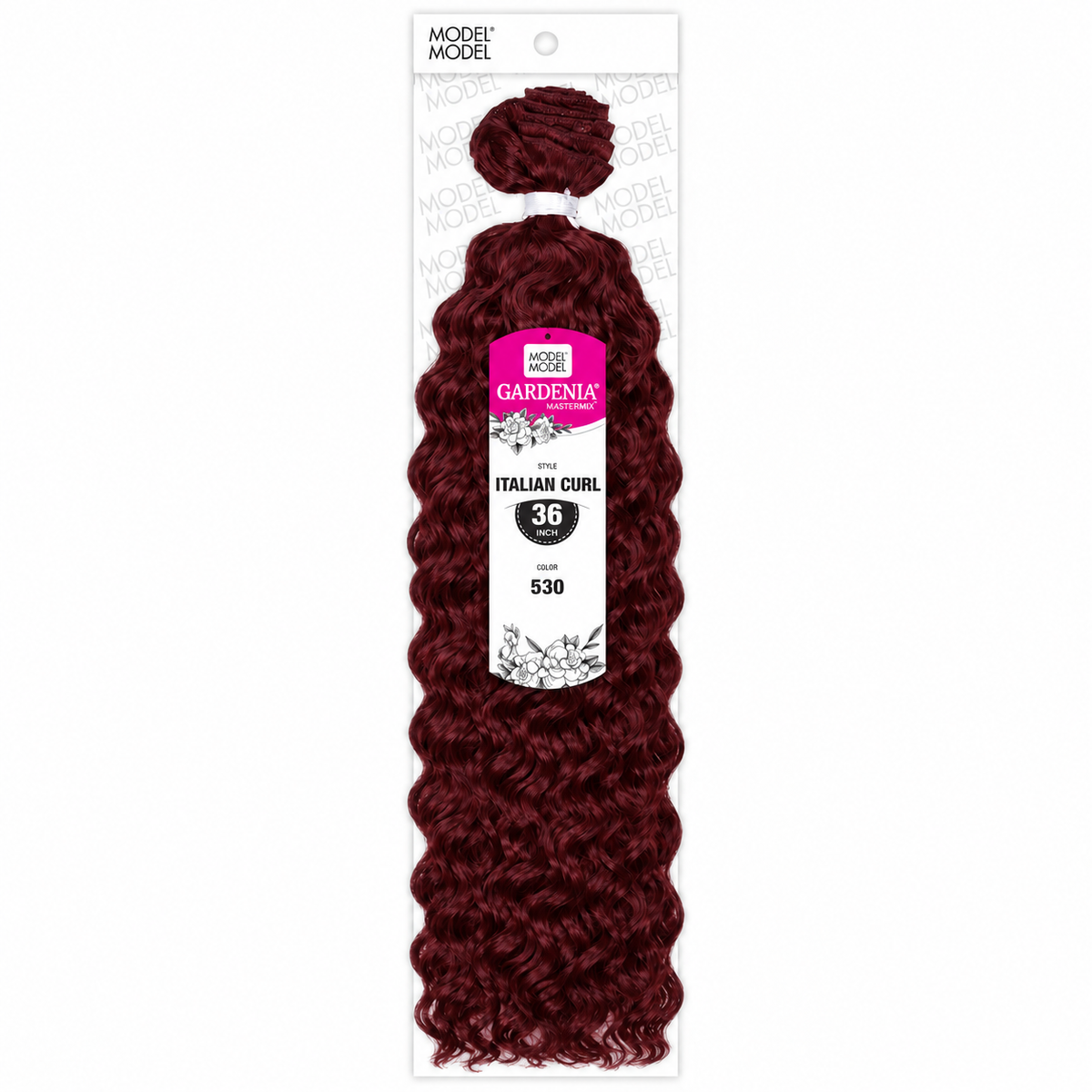 Model Model Gardenia Italian Curl 36-inch full package in color 530