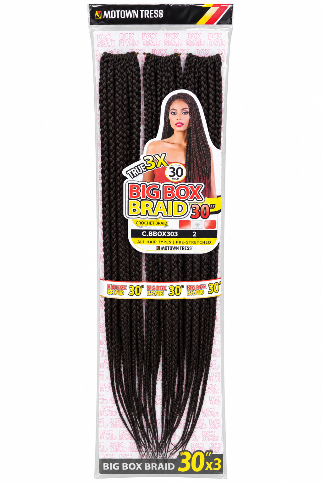 Motown Tress Big Box Braid 30 inch color 2
