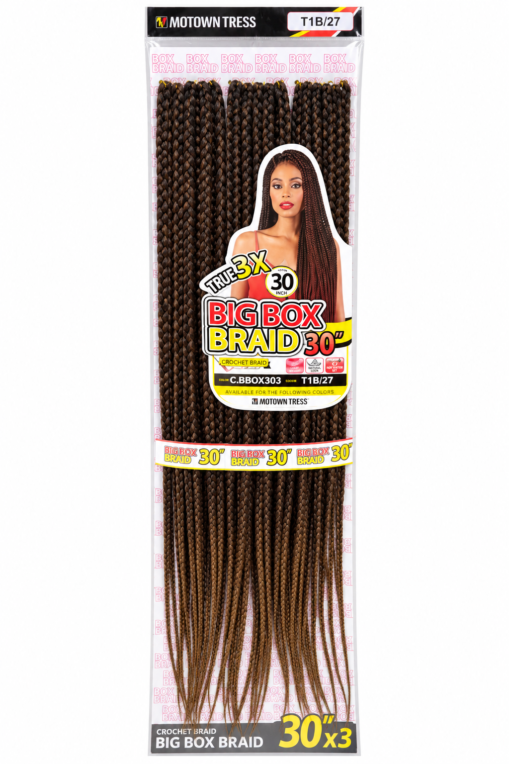 Motown Tress Big Box Braid 30 inch T1B/27