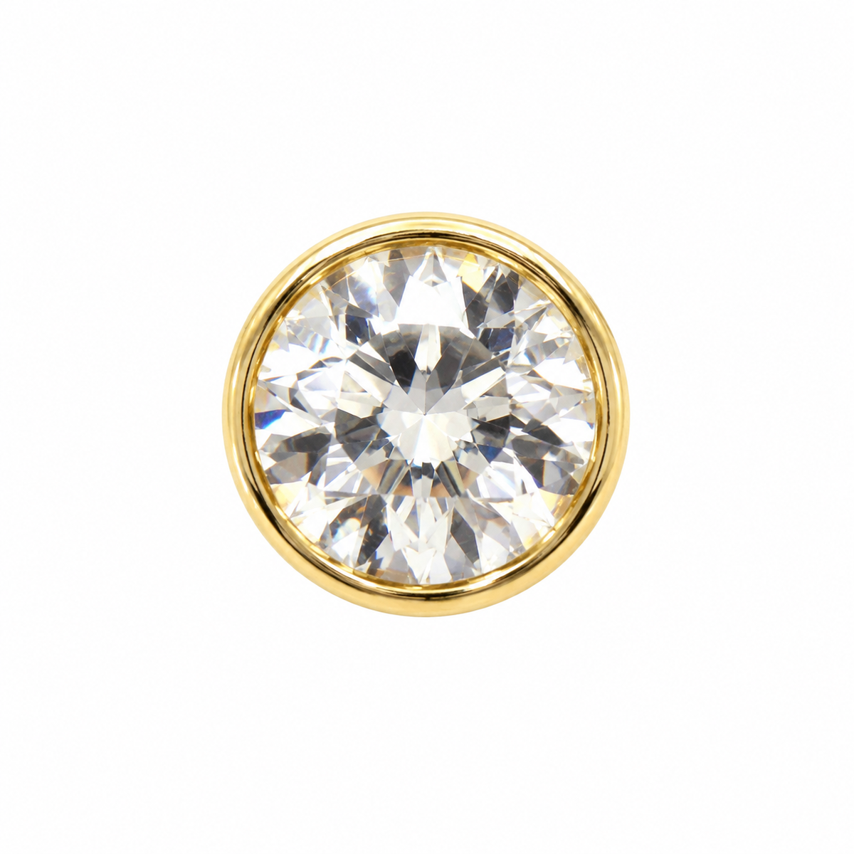 Joy Jewelry NB02 Gold Tone Round Stone A nose stud