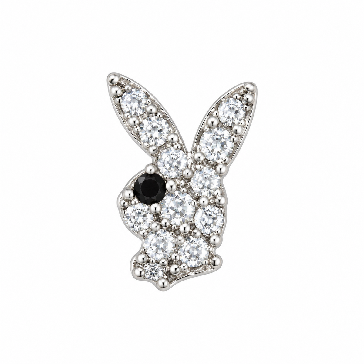 Joy Jewelry NB15 Silver Stone Bunny nose stud