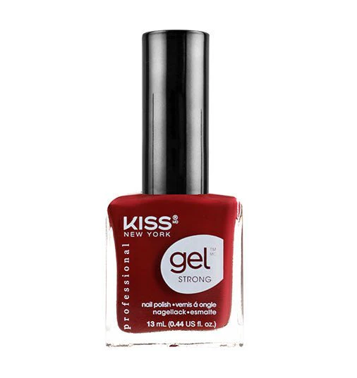 KISS New York Gel Strong Nail Polish, High-Gloss Salon Shine Long-Wear Liquid Lacquer - KNP KISS NEW YORK PROFESSIONAL
