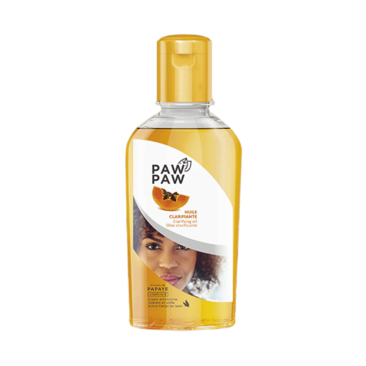 Paw Paw Clarifying Oil with papaya extracts and vitamin E — front of bottle