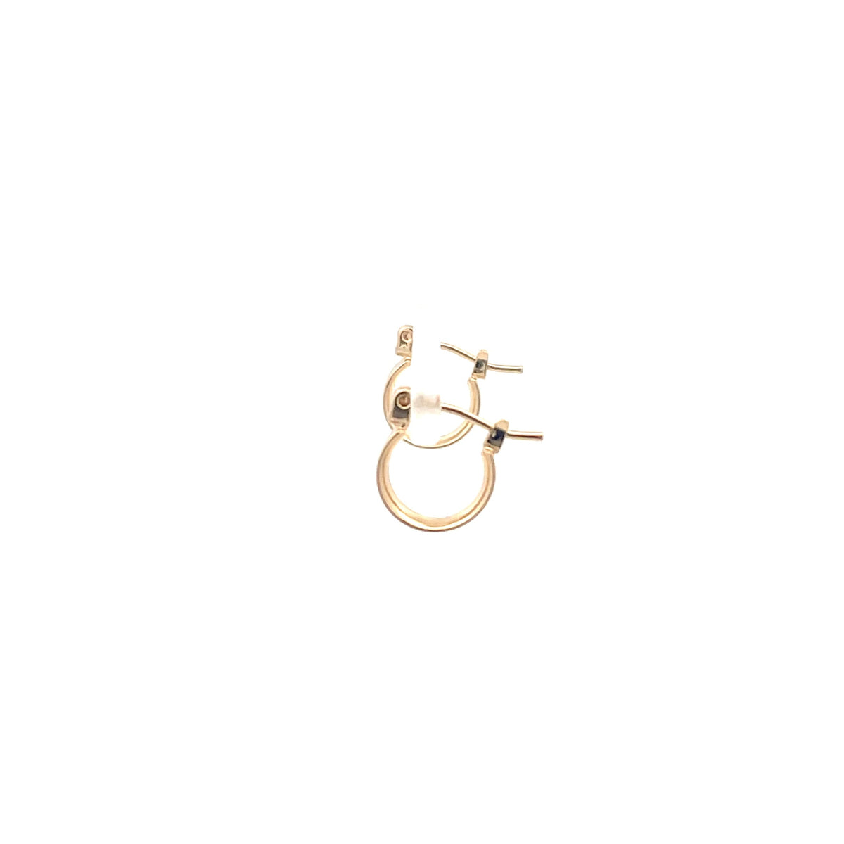 The One Jewelry gold tone Polished Hoop - 11 pin-catch hoop earrings - OPCG11