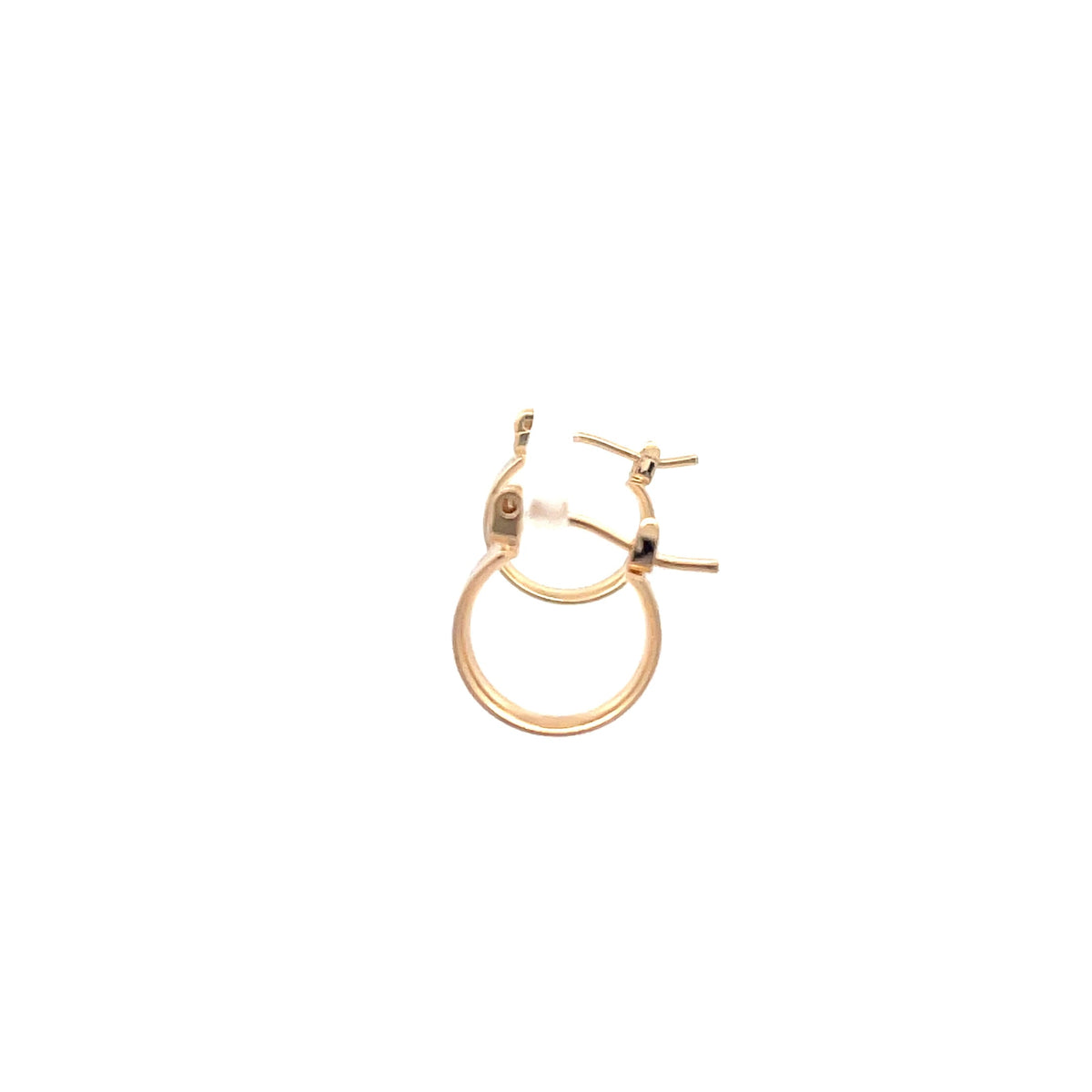 The One Jewelry gold tone Polished Hoop - 12 pin-catch hoop earrings - OPCG12