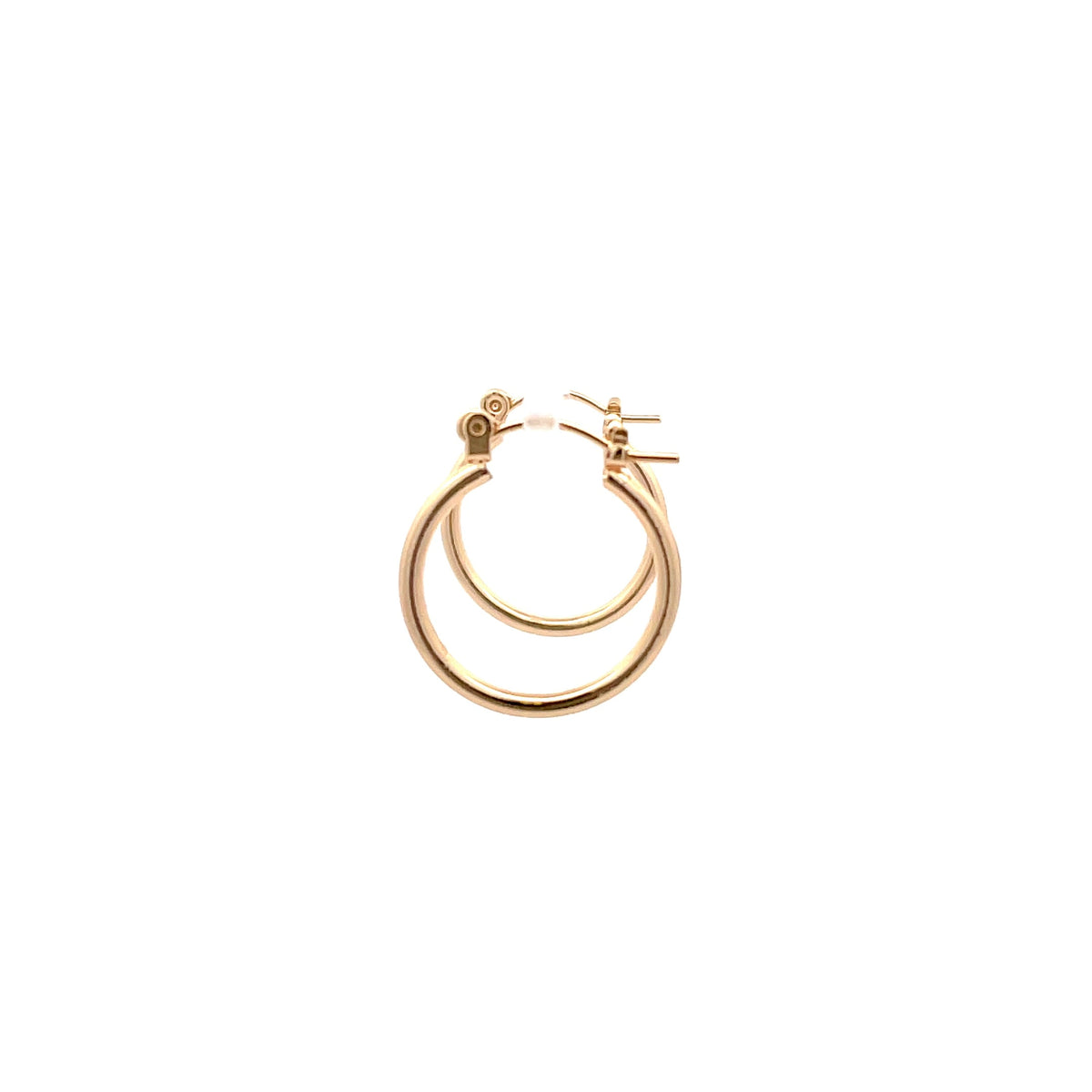 The One Jewelry gold tone Polished Hoop - 03 pin-catch hoop earrings - OPCG3