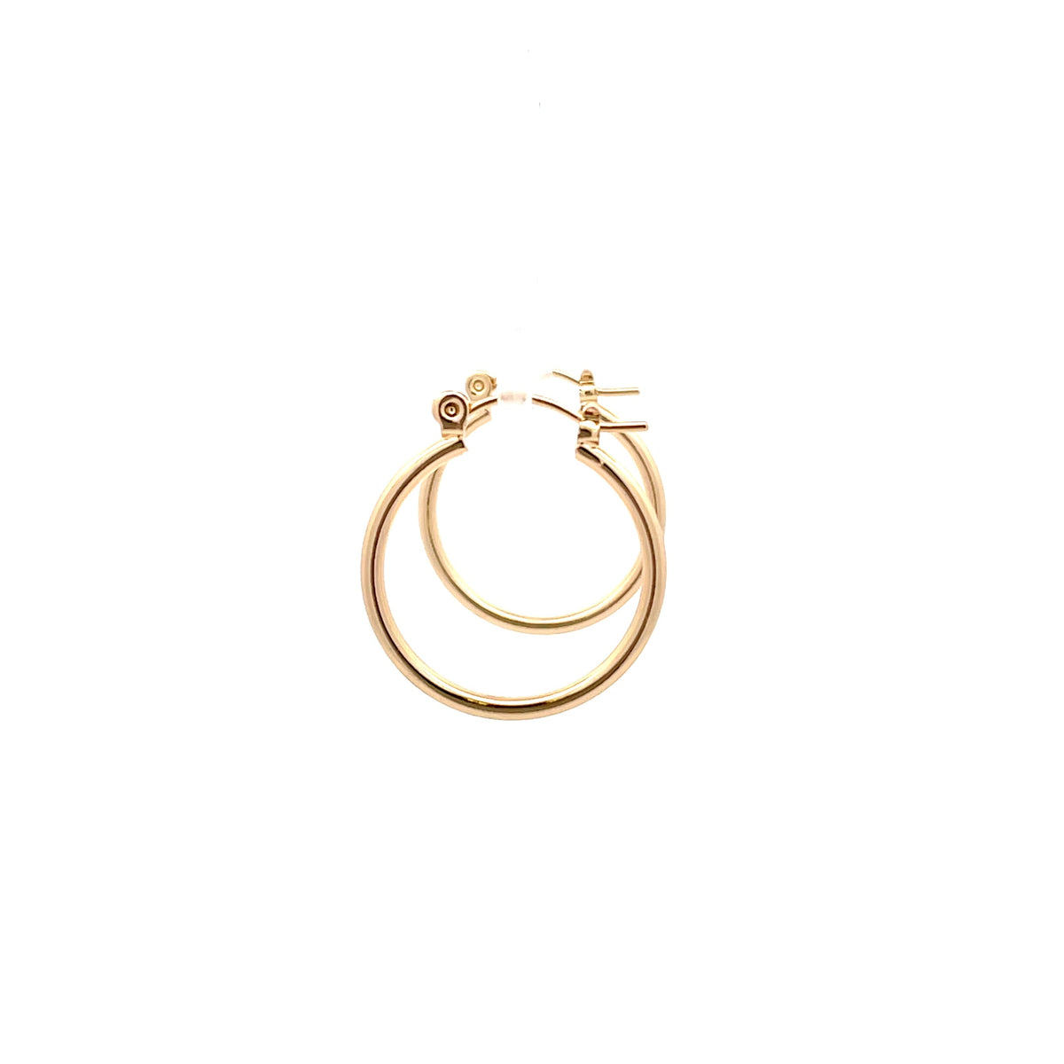 The One Jewelry gold tone Polished Hoop - 04 pin-catch hoop earrings - OPCG4