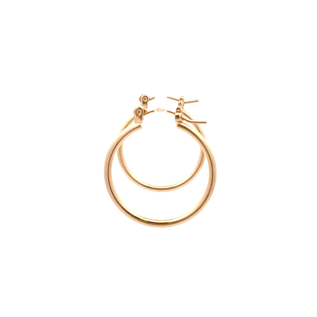 The One Jewelry gold tone Polished Hoop - 05 pin-catch hoop earrings - OPCG5