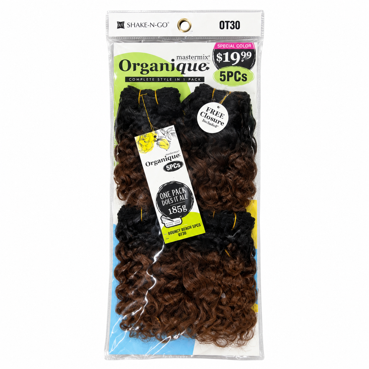 Shake-N-Go Organique Bouncy Beach 5PCS — full package in OT30