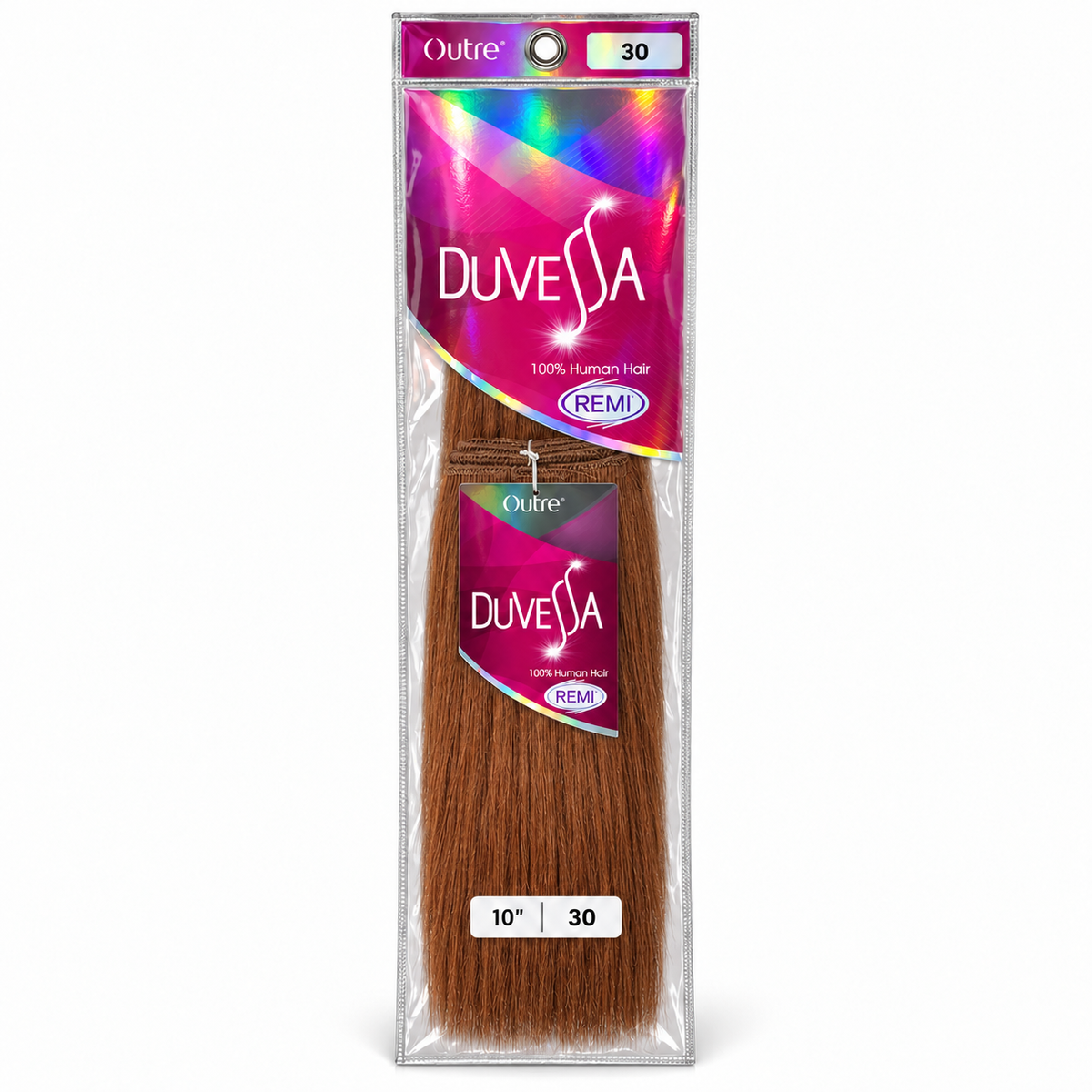 Outre Duvessa Remi human hair in package, color 30, 10 inches